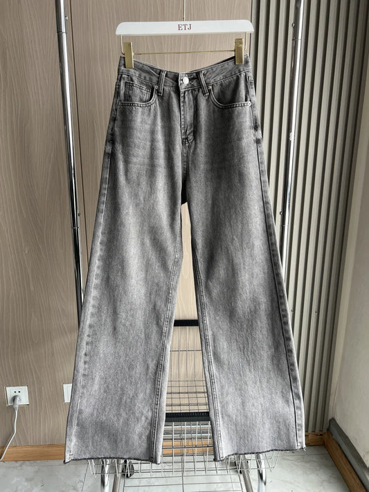 Jeans Wide Leg Cintura Alta Mujer