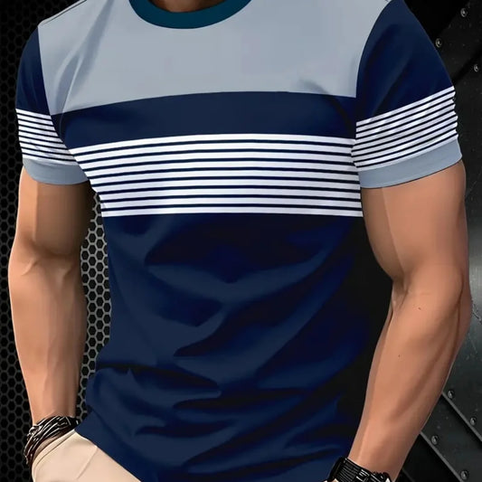 Camiseta Oversized Rayas Verano Hombre