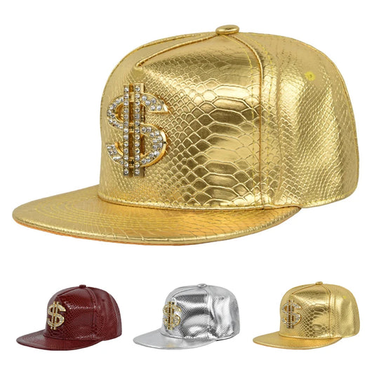 Gorra Hip-Hop Flat Brim Metal Tag