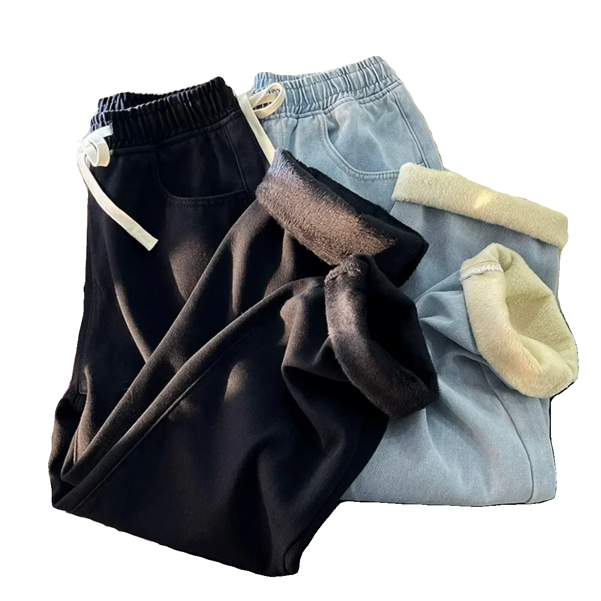 Jeans Wide Leg Terciopelo Invierno Hombre