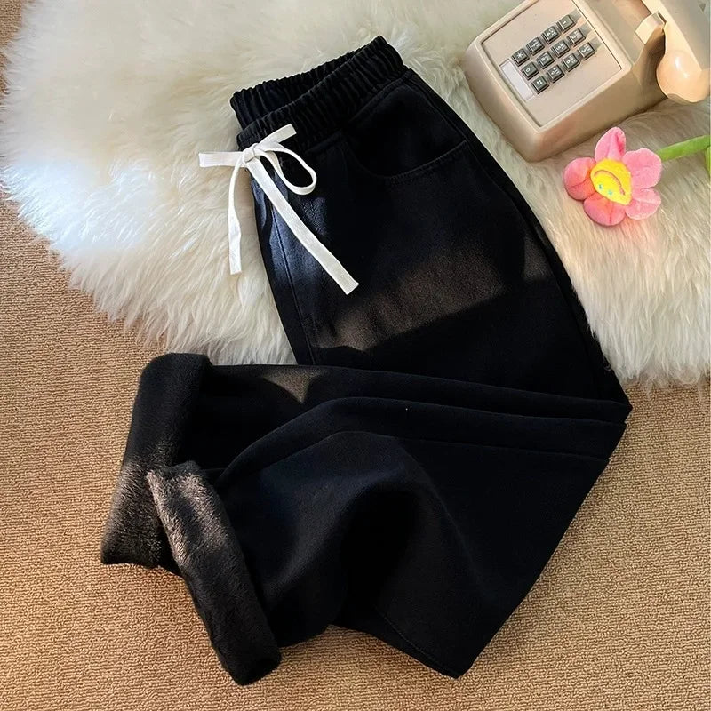 Jeans Wide Leg Terciopelo Invierno Hombre