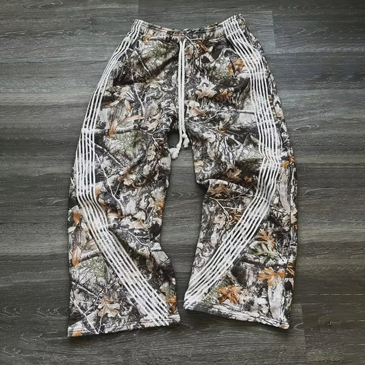 Joggers Cargo Camo Y2K Hombre