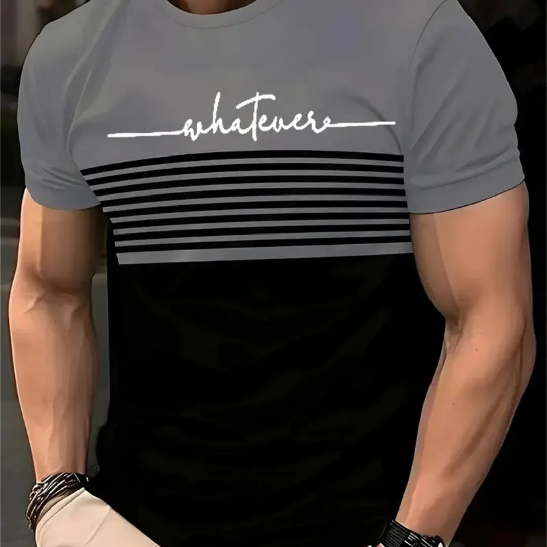 Camiseta Oversized Rayas Verano Hombre