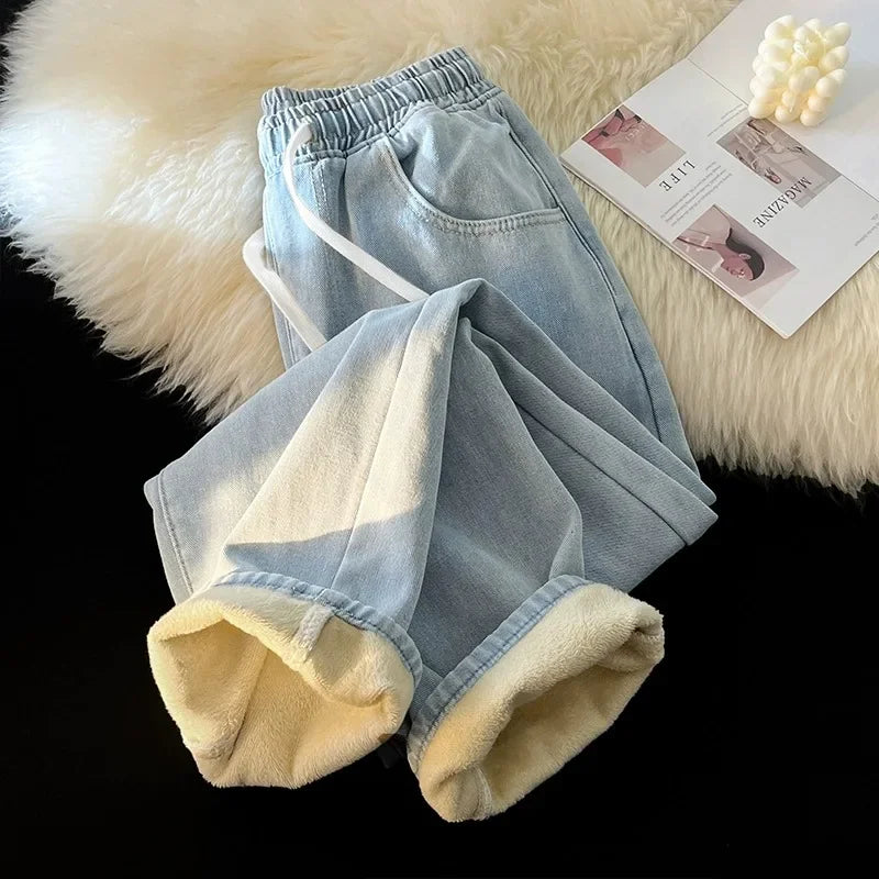 Jeans Wide Leg Terciopelo Invierno Hombre